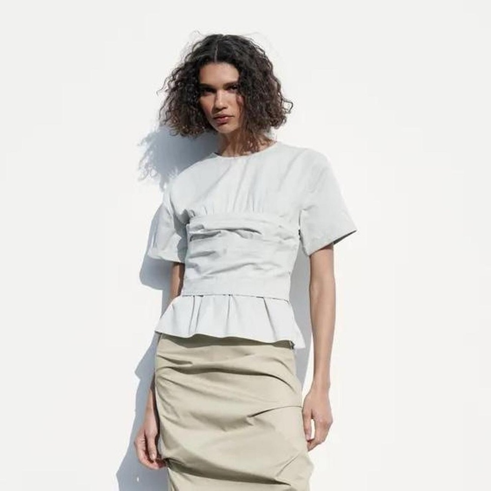 ZARA OVERLAY TOP size S